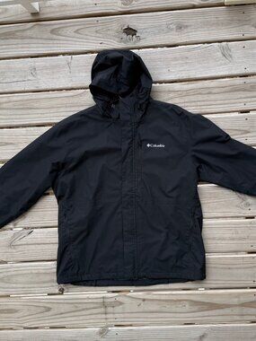 Black XL Columbia Omniheat Rain Jacket